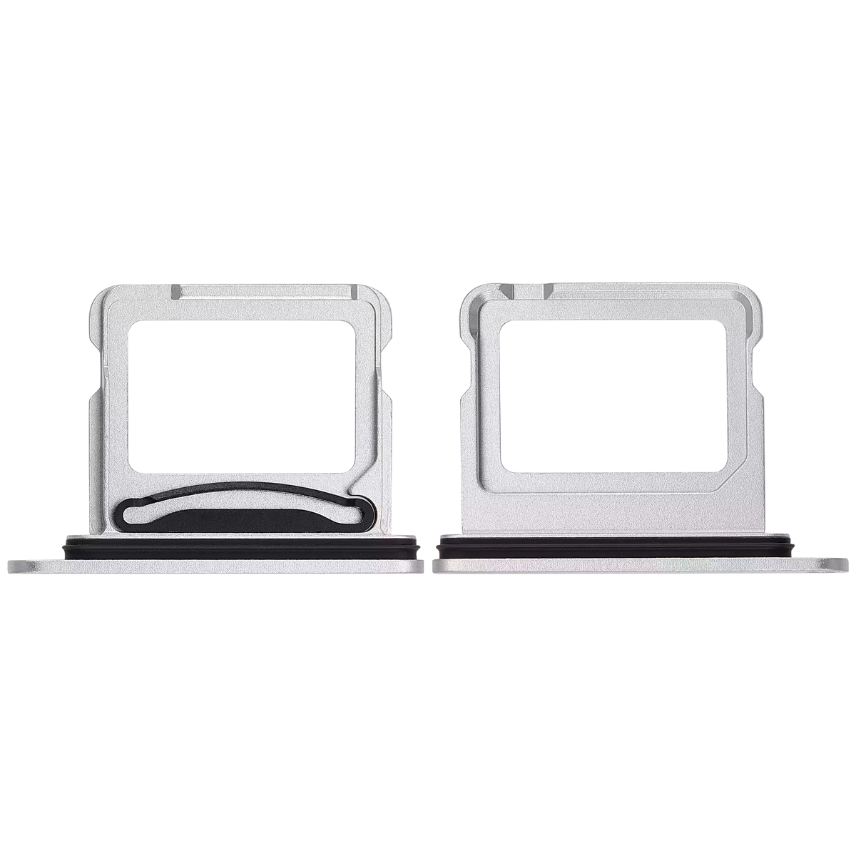 Dual Sim Card Tray Compatible For iPhone 16 / 16 Plus (White)