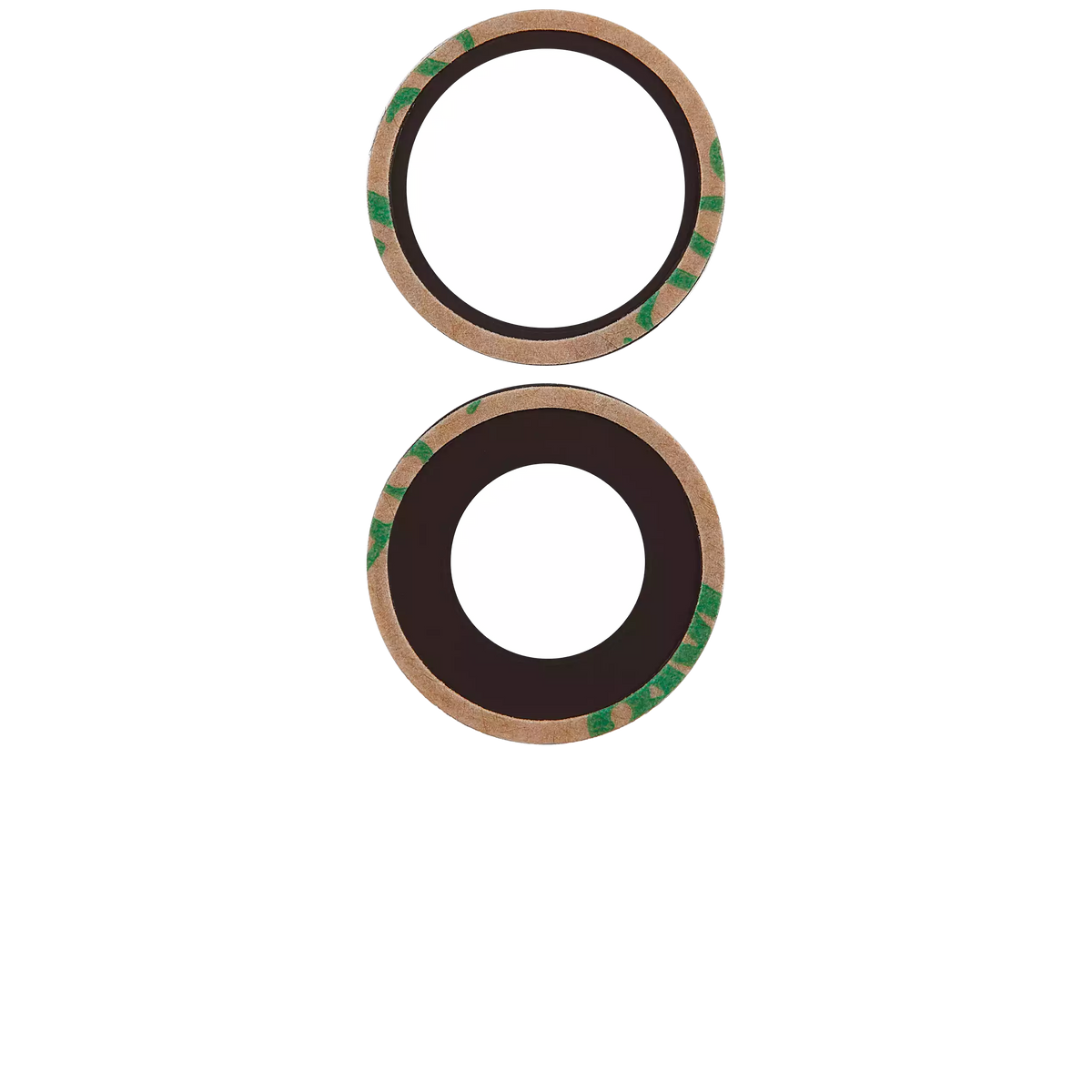 Back Camera Lens (Glass Only) With Adhesive Compatible For iPhone 16 / 16 Plus (2 Piece Set) (Real Sapphire) (Premium)