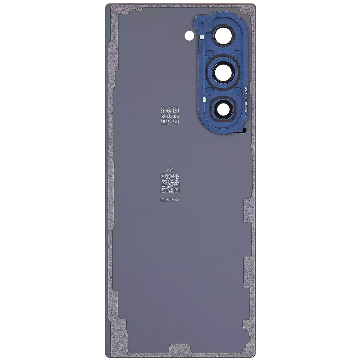 Back Cover Glass With Camera Lens Compatible For Samsung Galaxy Z Fold 6 5G Replacement (Vemake) (Navy)
