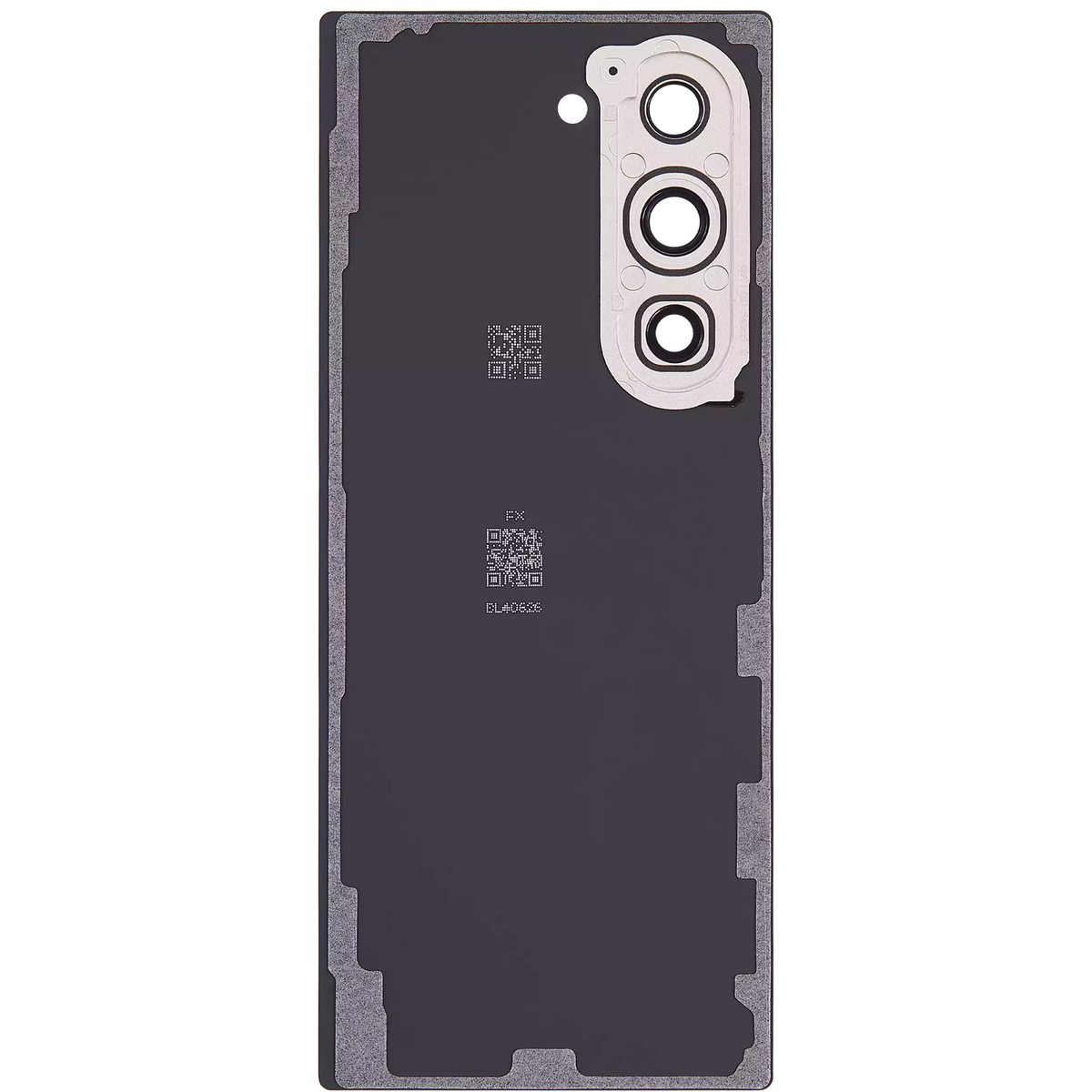 Back Cover Glass With Camera Lens Compatible For Samsung Galaxy Z Fold 6 5G (vemake) (Pink)