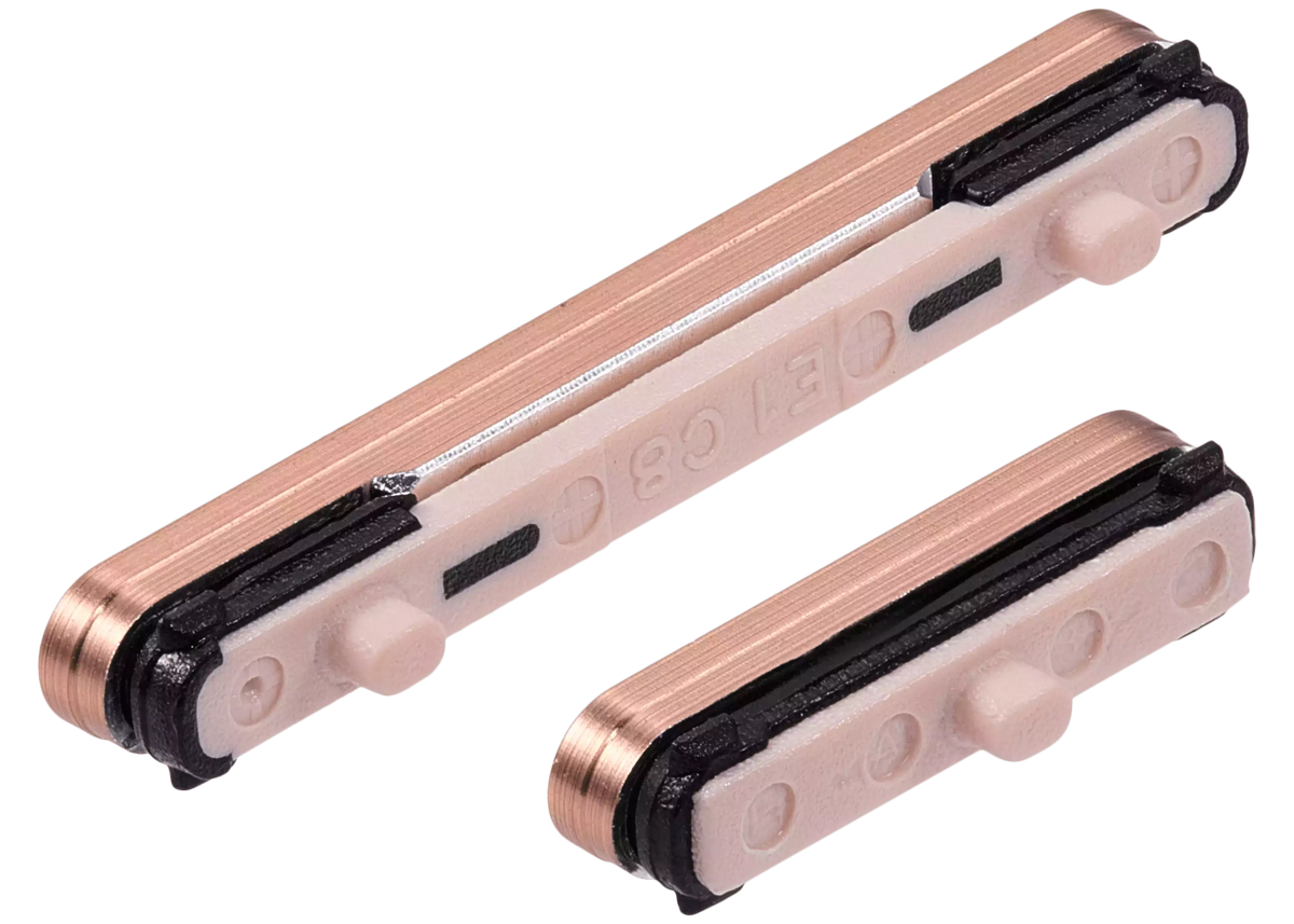 Hard Buttons (Power / Volume) Compatible For Samsung Galaxy S24 5G / 24 Plus 5G (Premium) (Sandstone Orange)