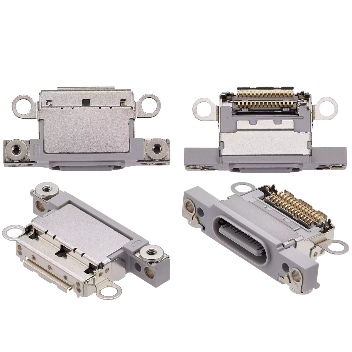 Charging Port Only Compatible For iPhone 16 / 16 Plus (White) (10 Pack)