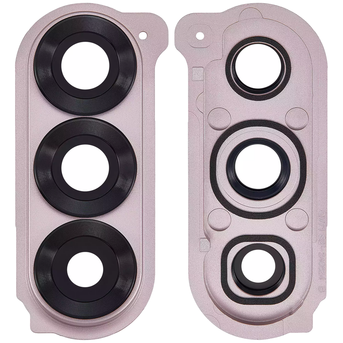 Replacement Back Camera Lens With Cover Bezel Ring Compatible For Samsung Galaxy Z Fold 6 5G (Premium) (Pink)