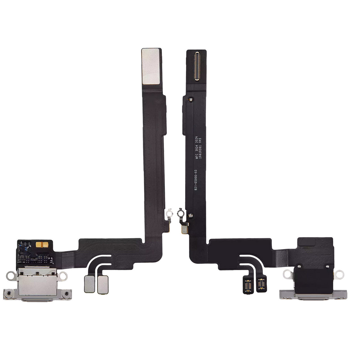 Charging Port Flex Cable Compatible For iPhone 16 Pro Max (Premium) (White Titanium)