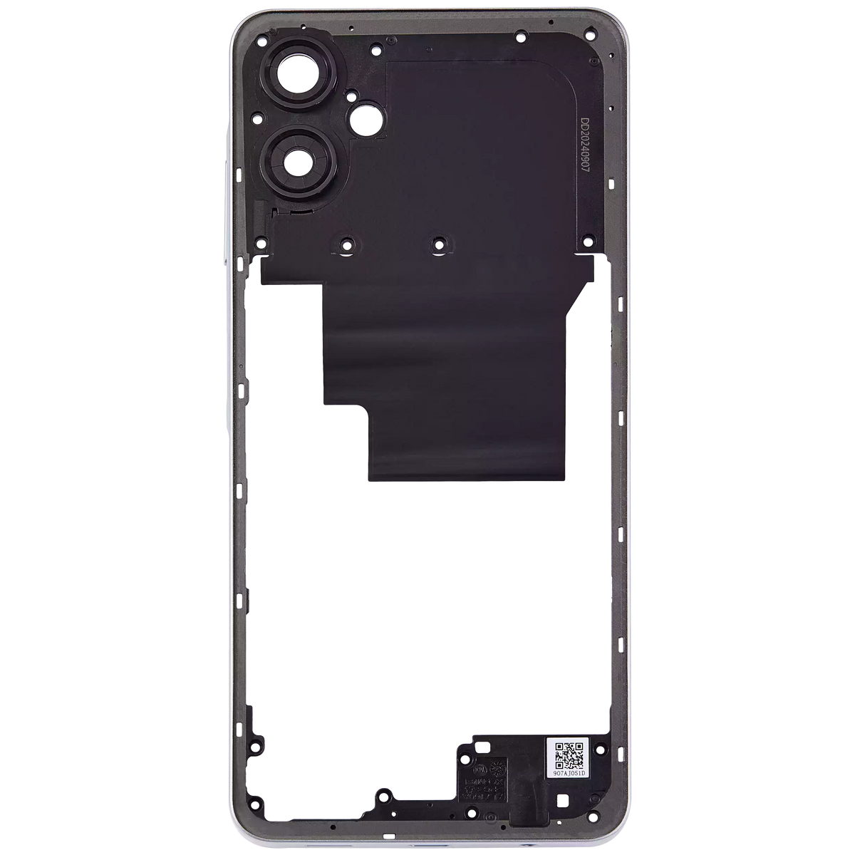 Mid-Frame Housing Compatible For Samsung Galaxy A06 (A065 / 2024) (White)