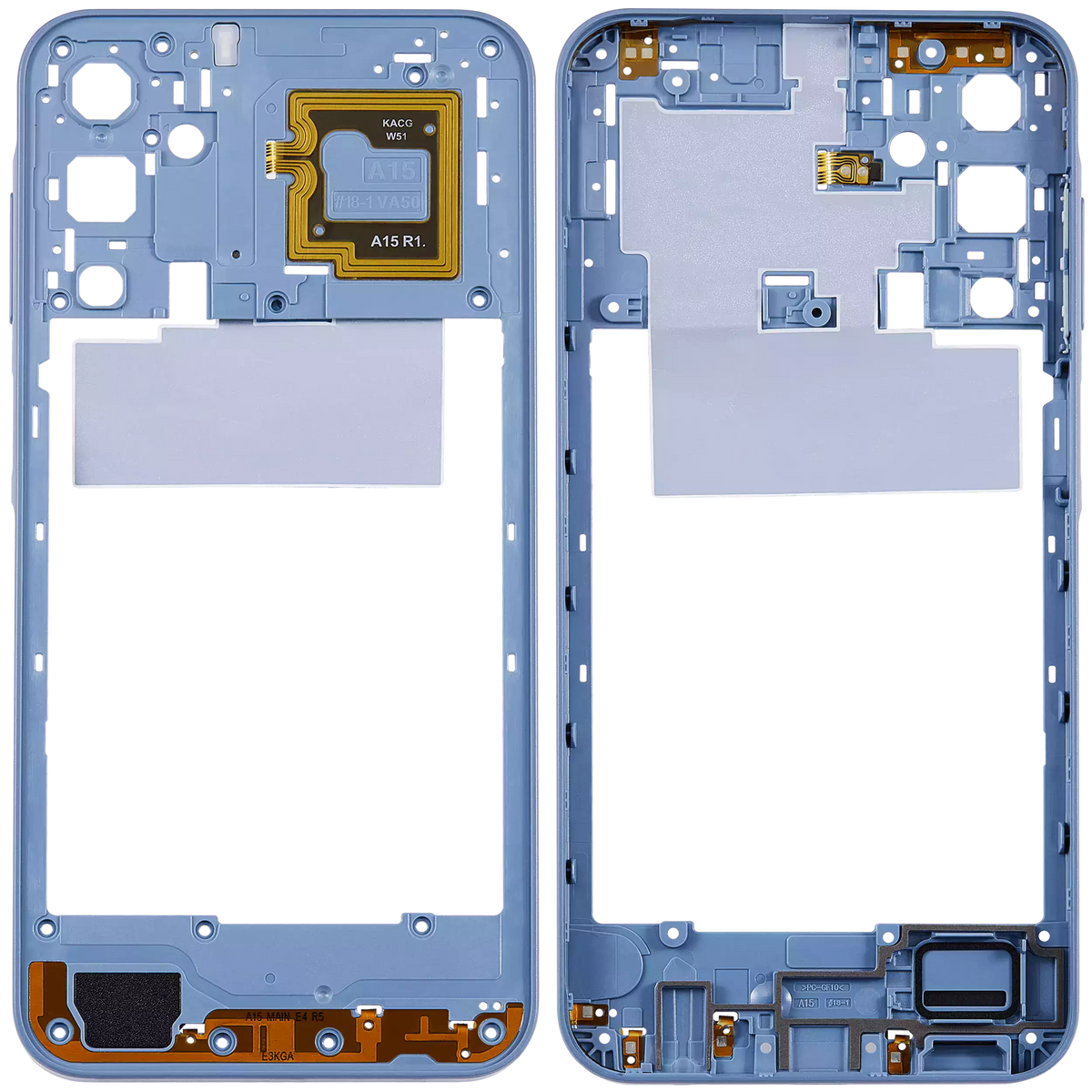 Mid-Frame Housing Compatible For Samsung Galaxy A15 5G (A156 / 2023) (Optimistic Blue)