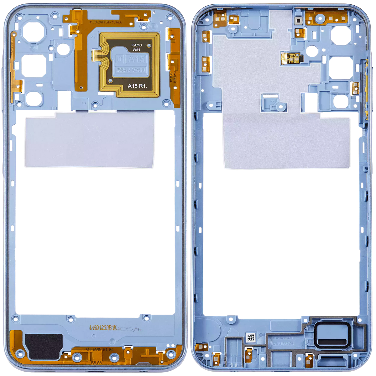 Mid-Frame Housing Compatible For Samsung Galaxy A15 (A155 / 2023) (Optimistic Blue)