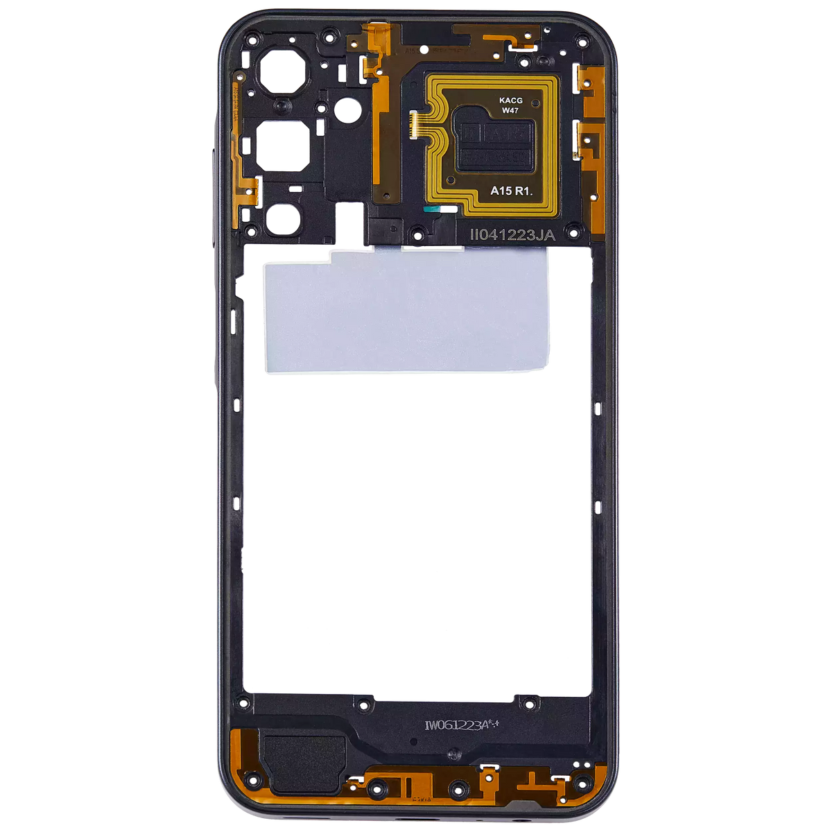 Mid-Frame Housing Compatible For Samsung Galaxy A15 (A155 / 2023) (Brave Black)