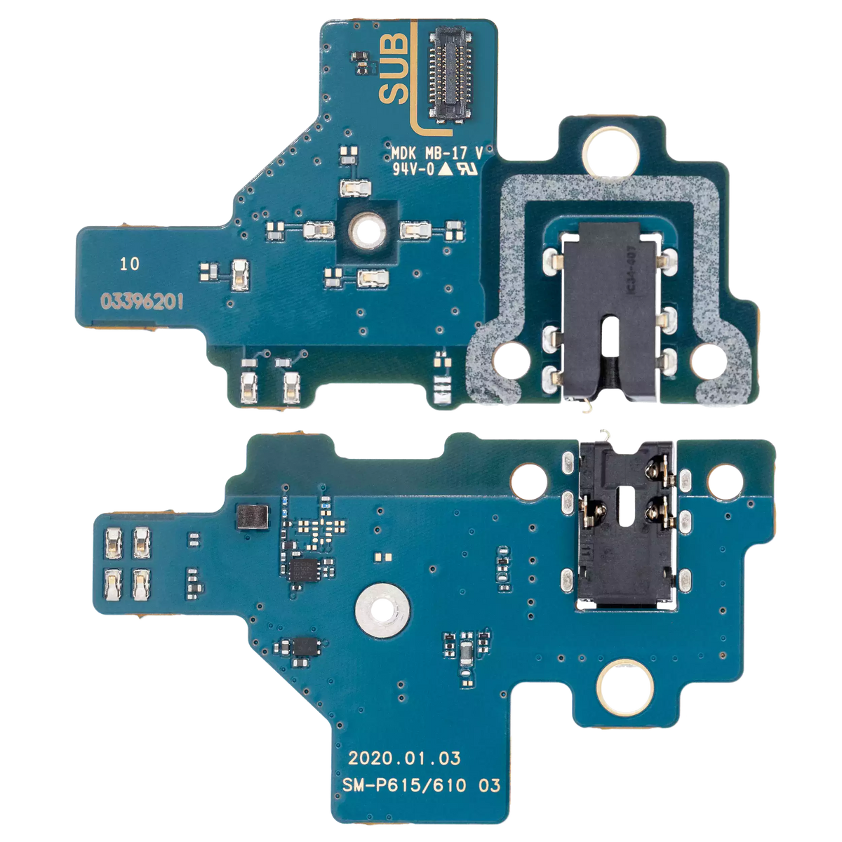 PCB Board With Headphone Jack Compatible For Samsung Galaxy Tab S6 Lite 10.4" (P610 / P615) ( 2020)