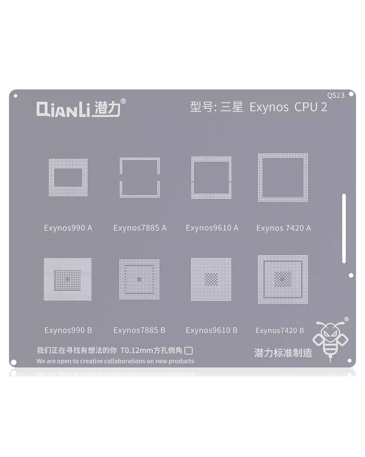 Bumblebee Stencil (QS23) Samsung Exynos CPU2 (Qianli) 990A / B 7885A / B 9610A / B 7420A / B