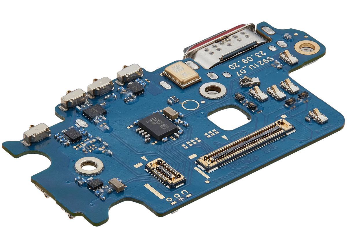 Charging Port Board With Sim Card Reader Compatible For Samsung Galaxy S24 5G (S921D) (International Version) (Premium)