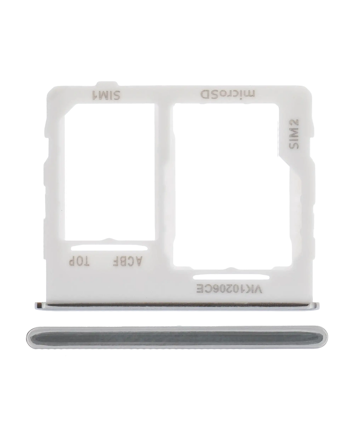 Dual Sim Card Tray Compatible For Samsung Galaxy A32 5G (A326 / 2021) (Awesome White)