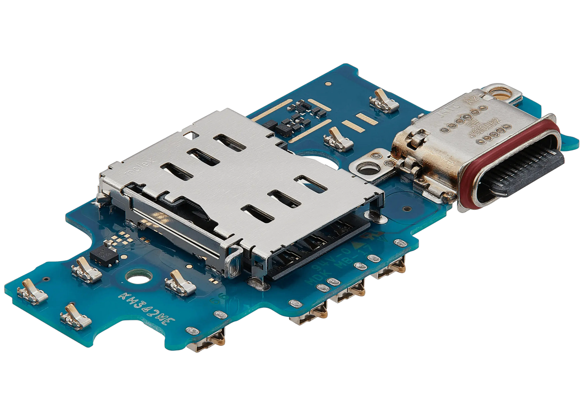 Charging Port Board With Sim Card Reader Compatible For Samsung Galaxy S24 Plus 5G (S926N) (Korean Version) (Premium)