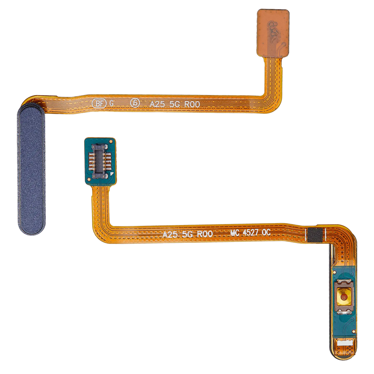 Fingerprint Reader With Flex Cable Compatible For Samsung Galaxy A25 5G (A256 / 2023) (Premium) (Brave Black)