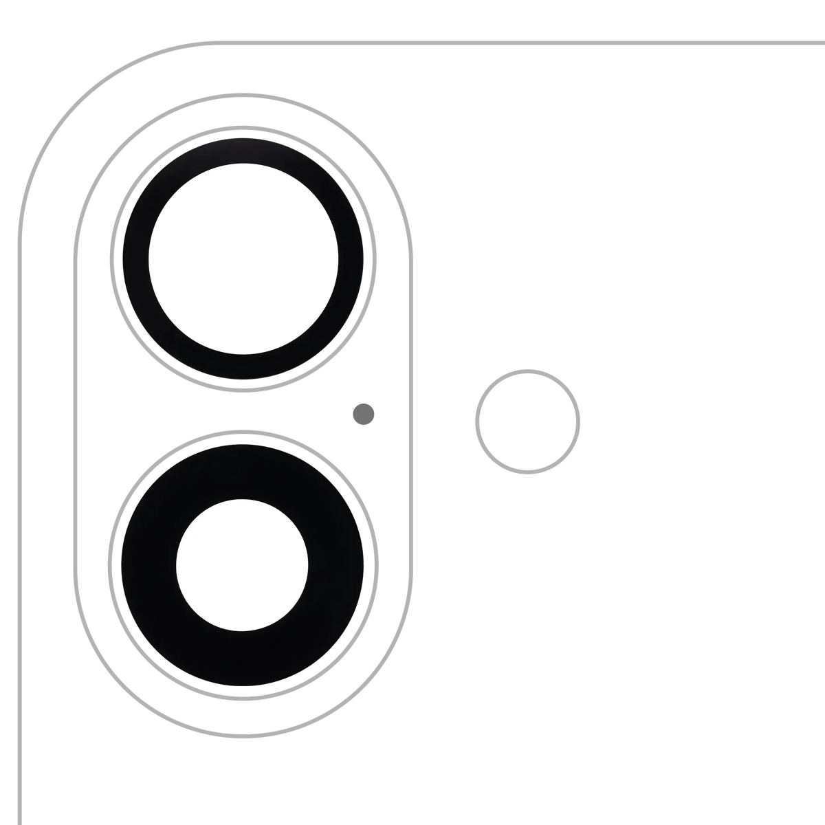 Back Camera Lens (Glass Only) With Adhesive For iPhone 16 / 16 Plus / 17 (2 Piece Set) (Aftermarket Plus)