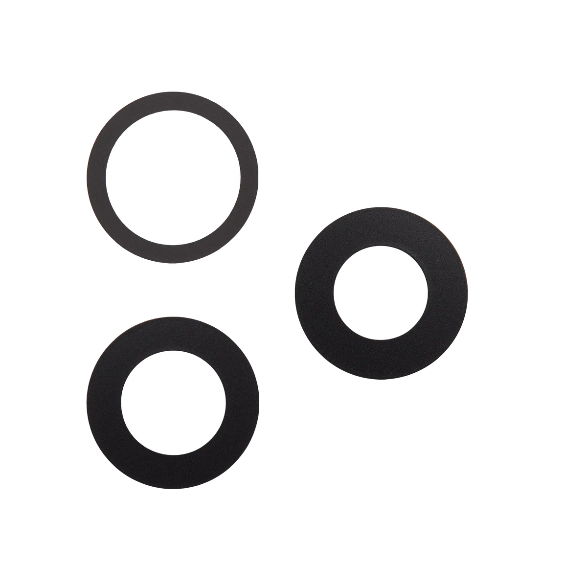 Back Camera Lens (Glass Only) With Adhesive Compatible For iPhone 16 Pro / 16 Pro Max (3 Piece Set) (Real Sapphire) (Premium) (10 Pack)