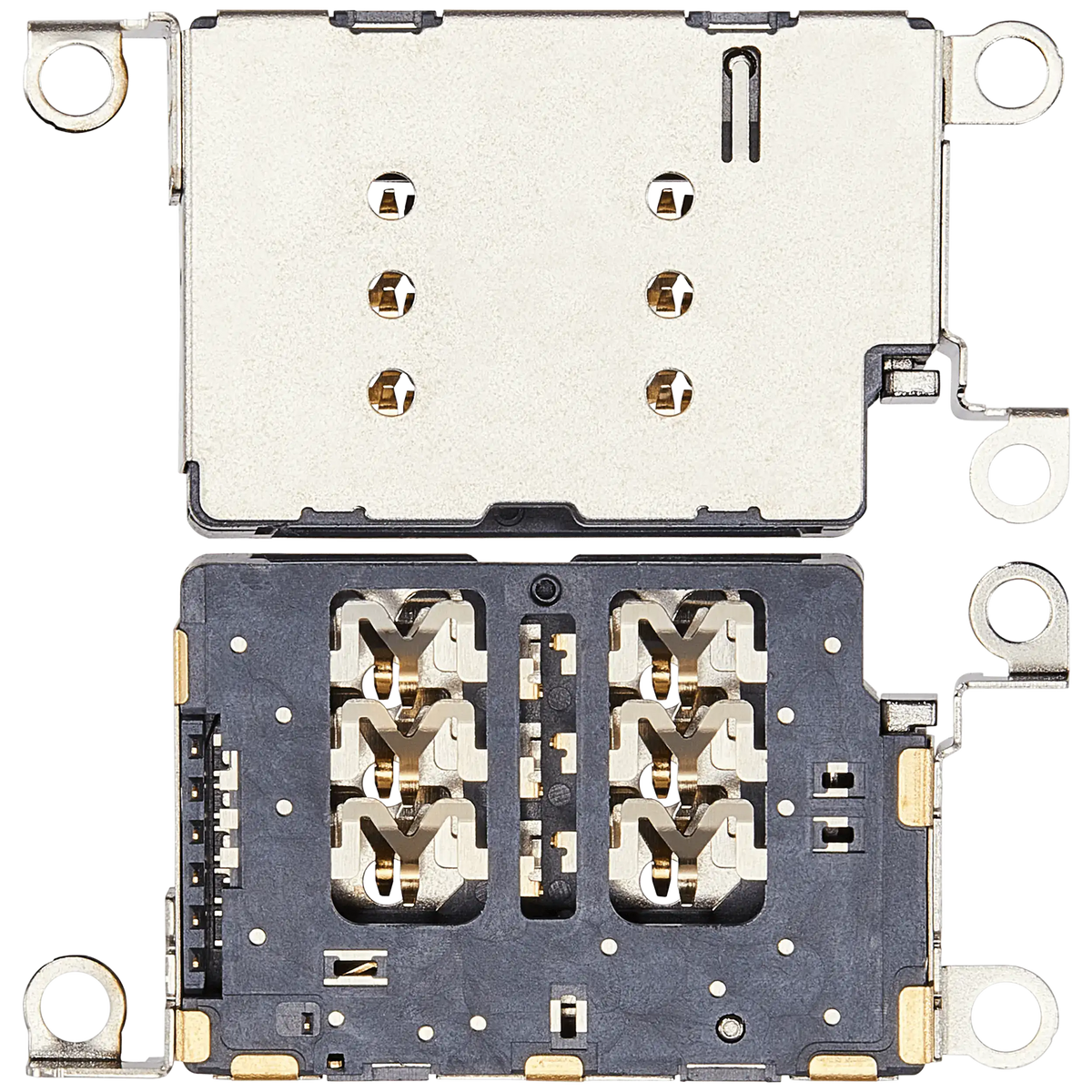 Dual Sim Card Reader Compatible For iPhone 16 / 16 Plus