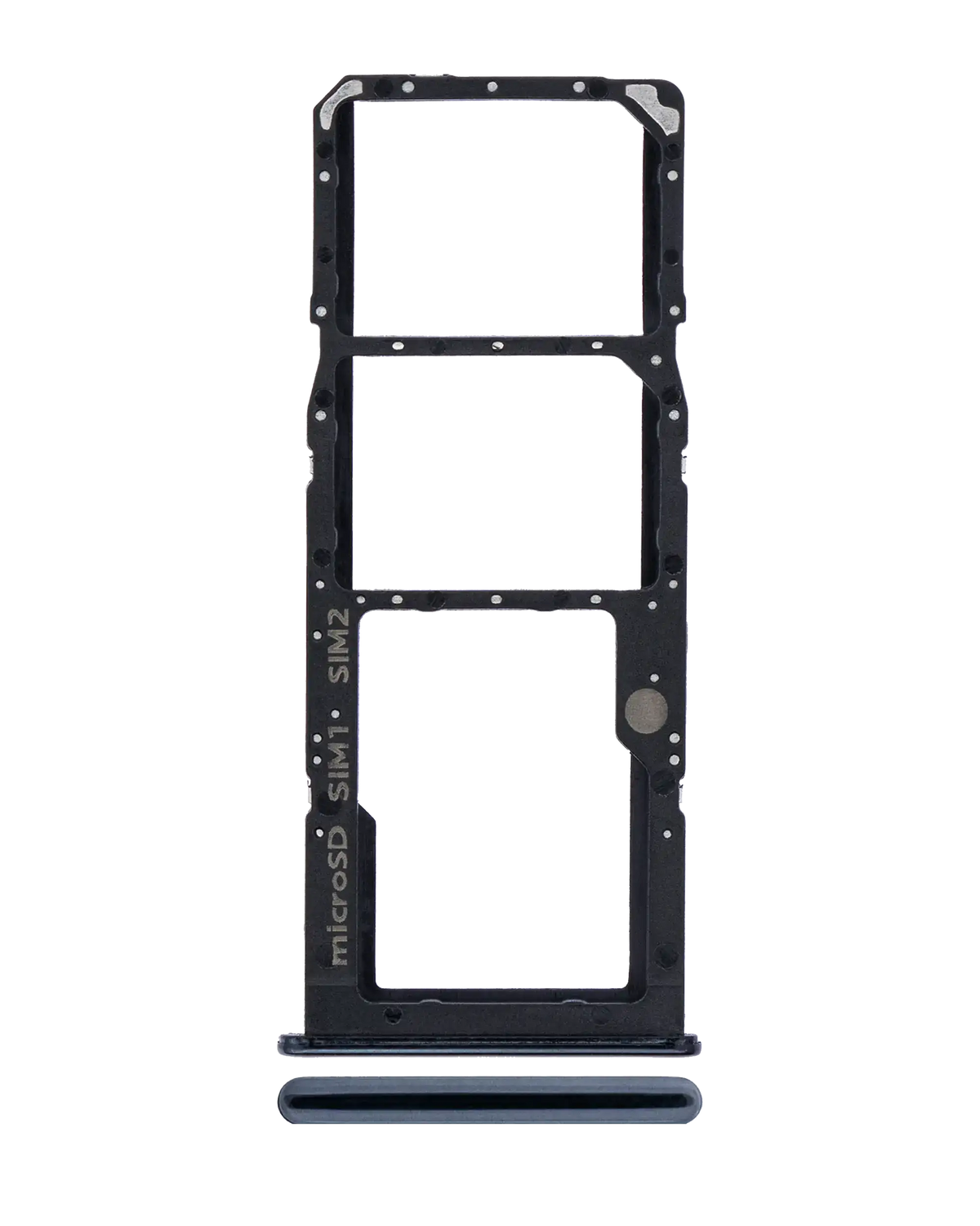 Dual Sim Card Tray Compatible For Samsung Galaxy A50S (A507 / 2019) (Prism Crush Black)