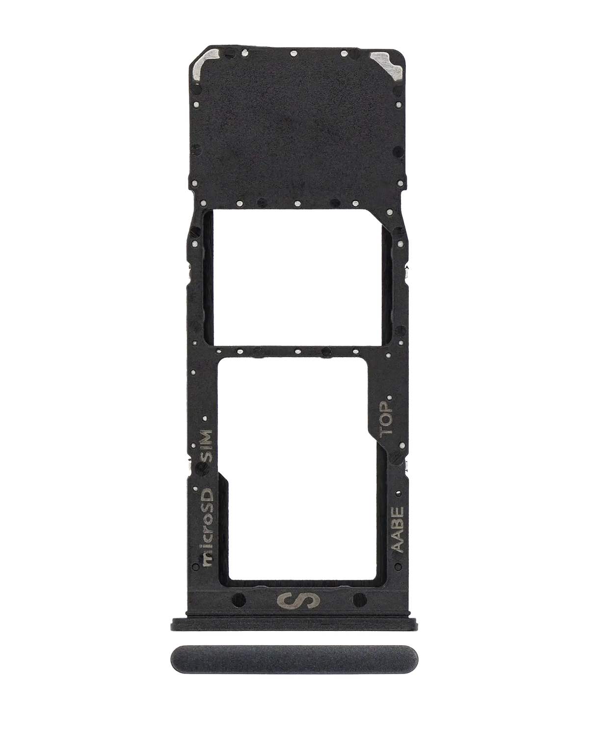 Single Sim Card Tray Compatible For Samsung Galaxy A12 (A125 / 2020) (Black)