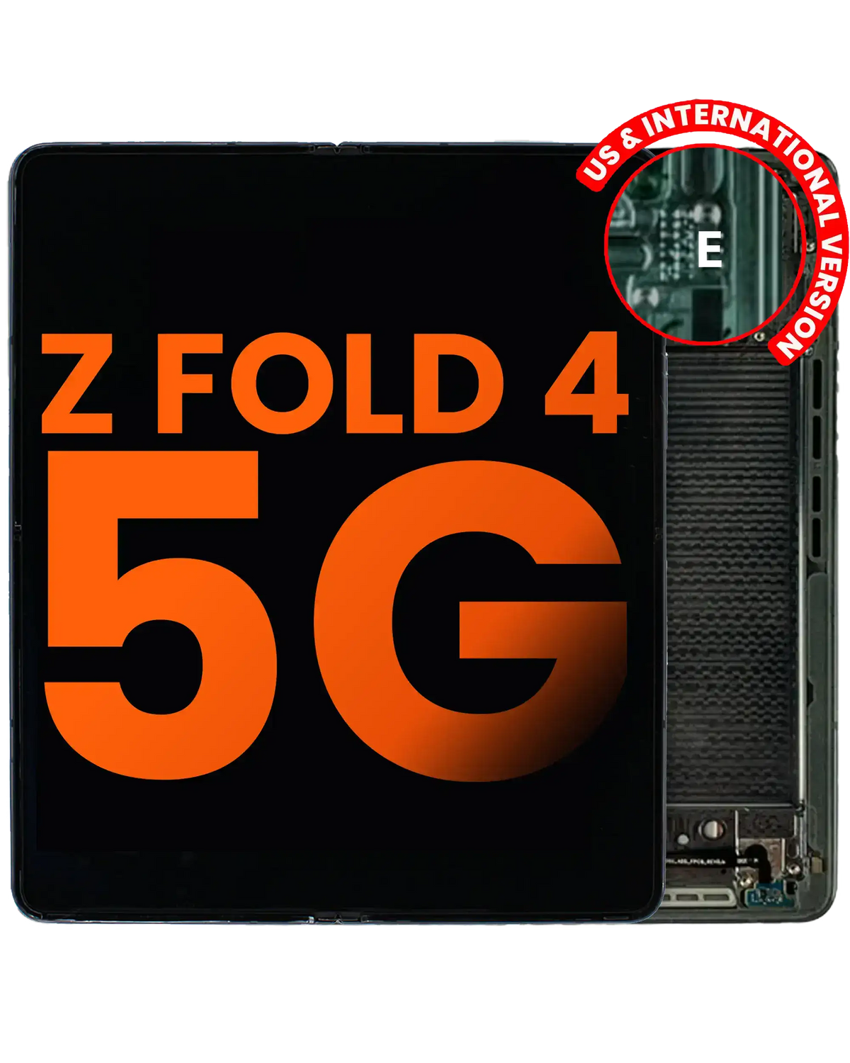 Replacement Inner OLED Assembly With Frame Compatible For Samsung Galaxy Z Fold 4 5G (US & International) (Blemish: Grade D) (Graygreen)