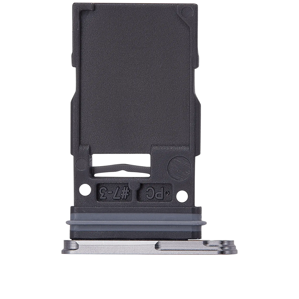 Single Sim Card Tray Replacement Compatible For Samsung Galaxy S25 / S25 Plus (Premium) (Silver Shadow)