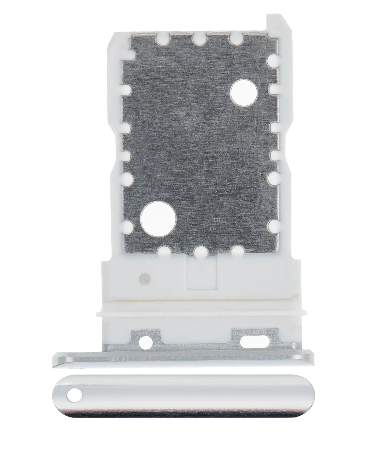 Sim Card Tray Compatible For Google Pixel 3 XL Replacement (Genuine OEM) (Clearly White)