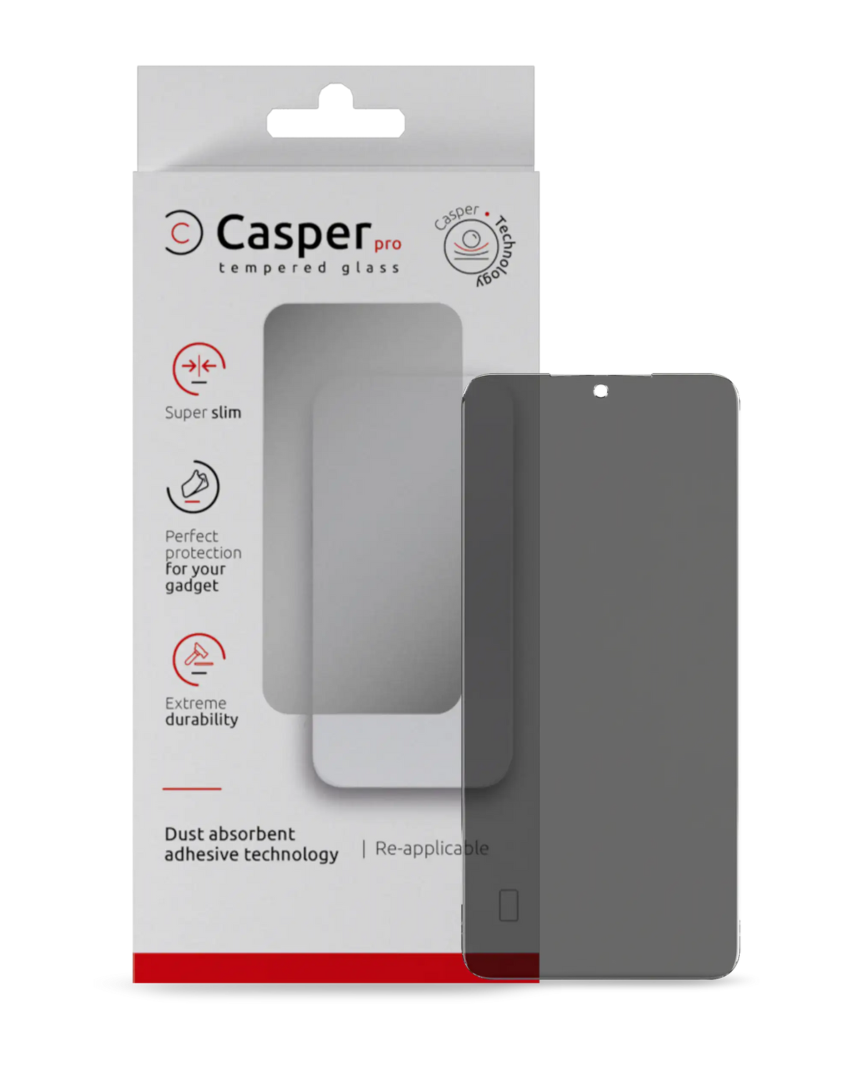Casper Pro Tempered Glass Compatible For Samsung Galaxy S24 / S25 Replacement (Retail Pack) (Privacy)