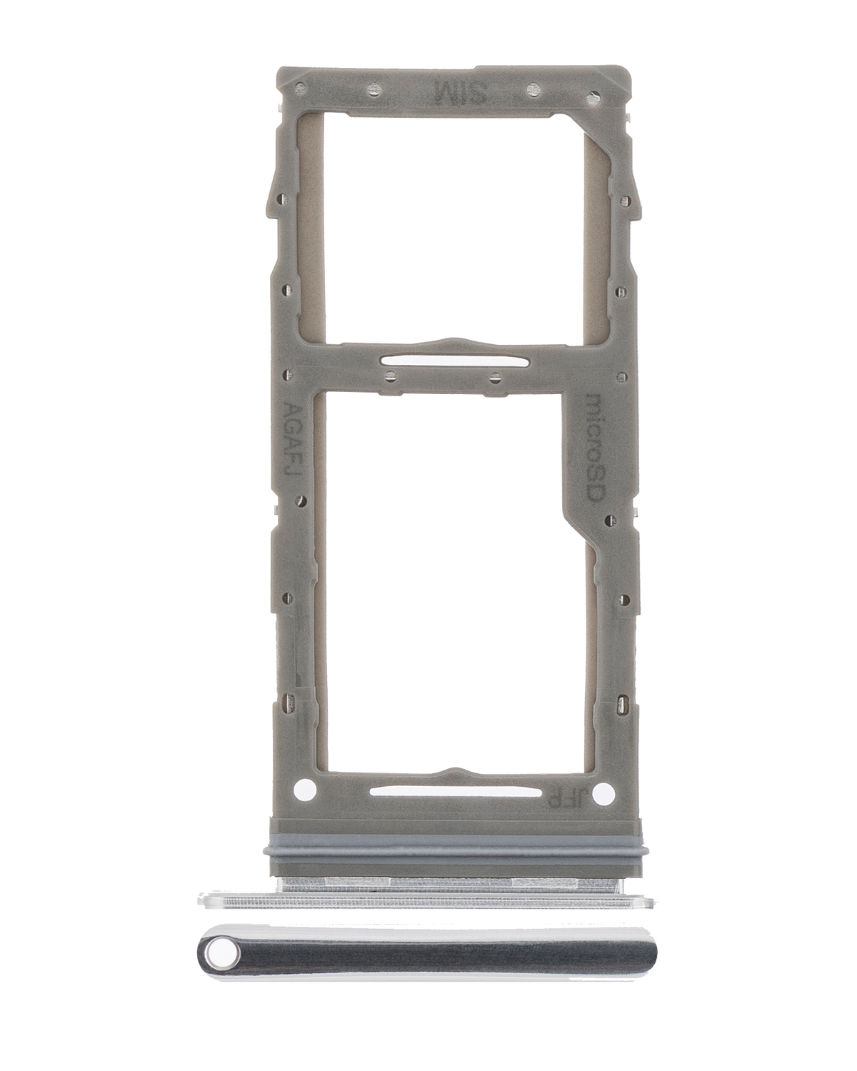 Replacement Single Sim Card Tray Compatible For Samsung Galaxy A71 5G (A716 / 2020) (Prism Cube Silver)