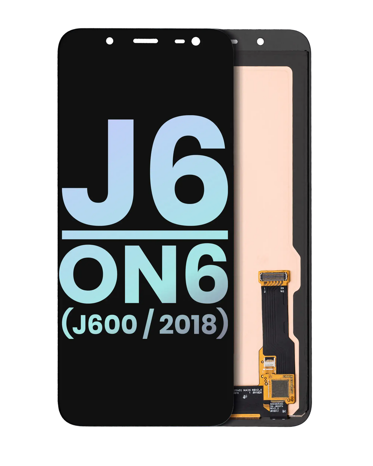 OLED Assembly Without Frame Compatible For Samsung Galaxy J6 / On6 (J600 / 2018) (Service Pack) (Black)