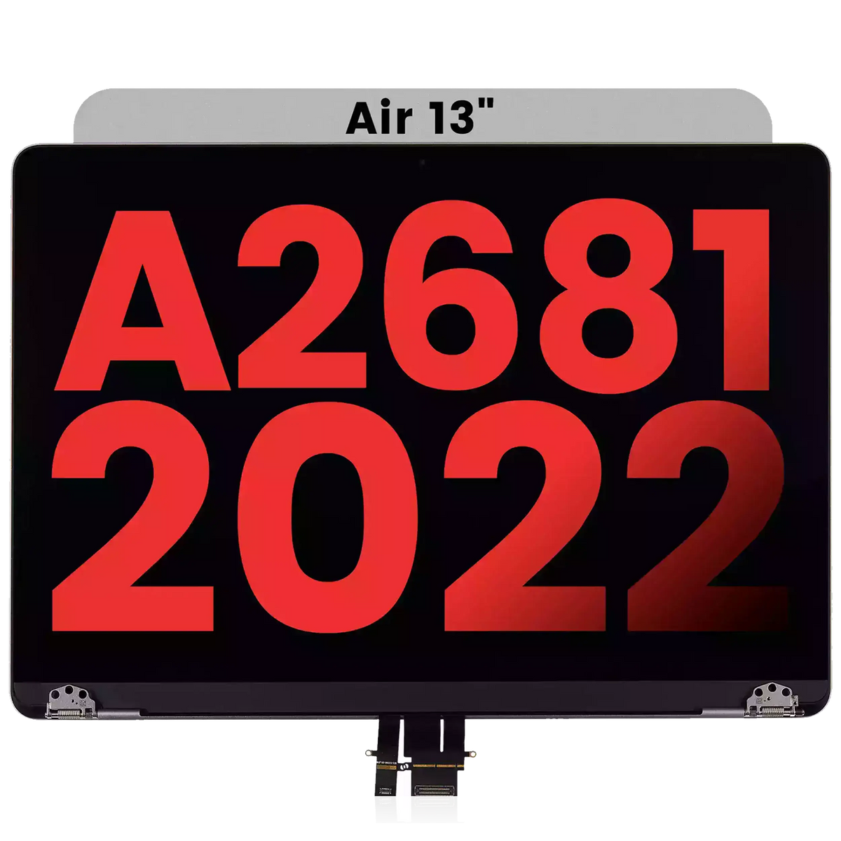 Complete LCD Display Assembly Compatible For MacBook Air 13" (A2681 / Mid 2022) (Aftermarket Plus) (Space Gray)