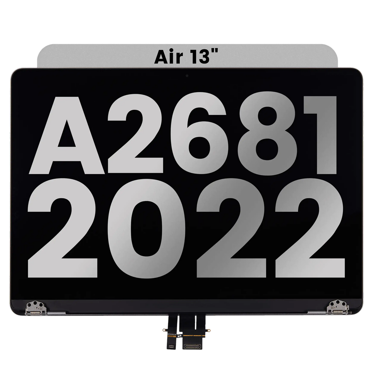 Complete LCD Display Assembly Compatible For MacBook Air 13" (A2681 / Mid 2022) (Used OEM Pull: Grade B) (Space Gray)