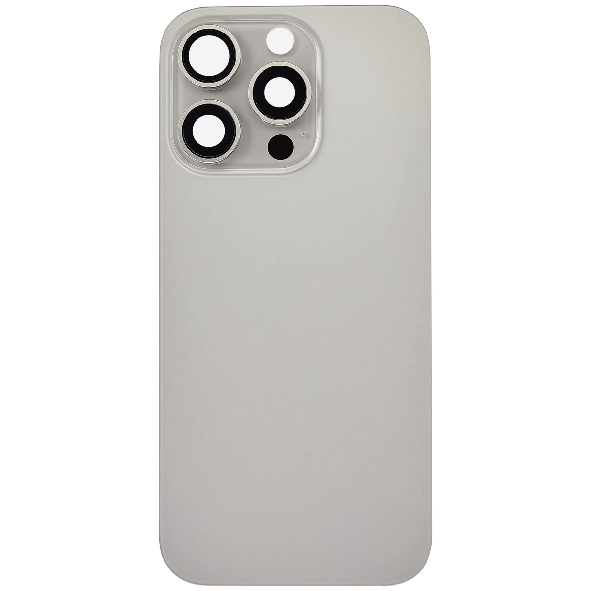 Back Glass With Steel Plate With MagSafe Magnet Pre-Installed Compatible For iPhone 16 Pro (No Logo) (Natural Titanium)