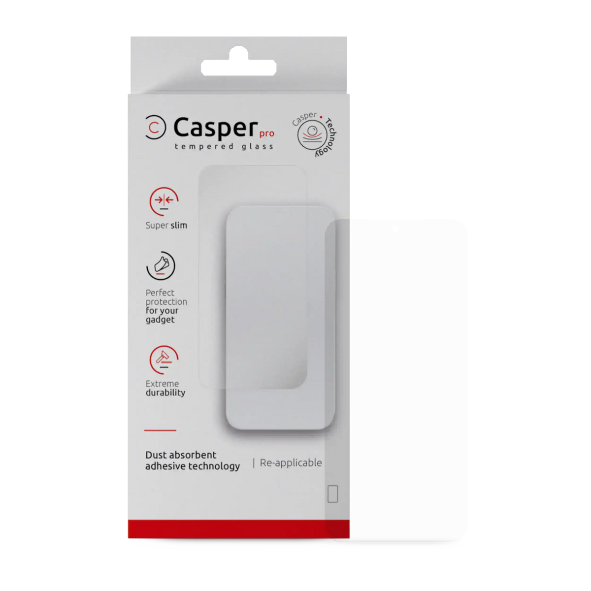 Casper Pro Tempered Glass Compatible For Google Pixel 9A Replacement (Retail Pack) (Clear)