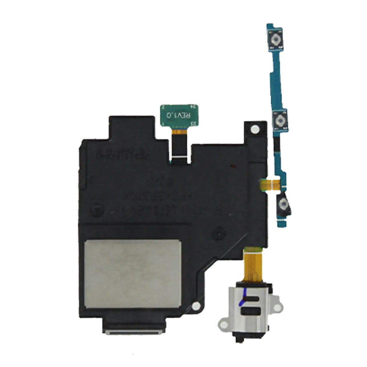 Loudspeaker With Headphone Jack And Power And Volume Flex Compatible For Samsung Galaxy Tab S 10.5" (T800 / T805) (2014) (2 Piece Set)