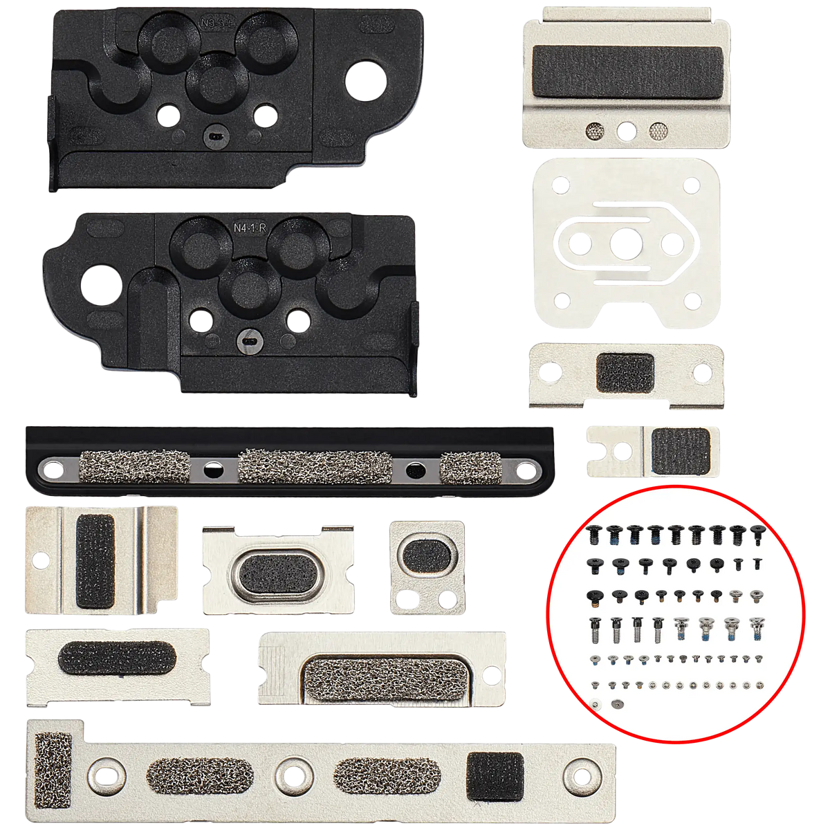 Full Set Small Metal Bracket And Screw Set Compatible For MacBook Air 15" (A3114 / Mid 2024)