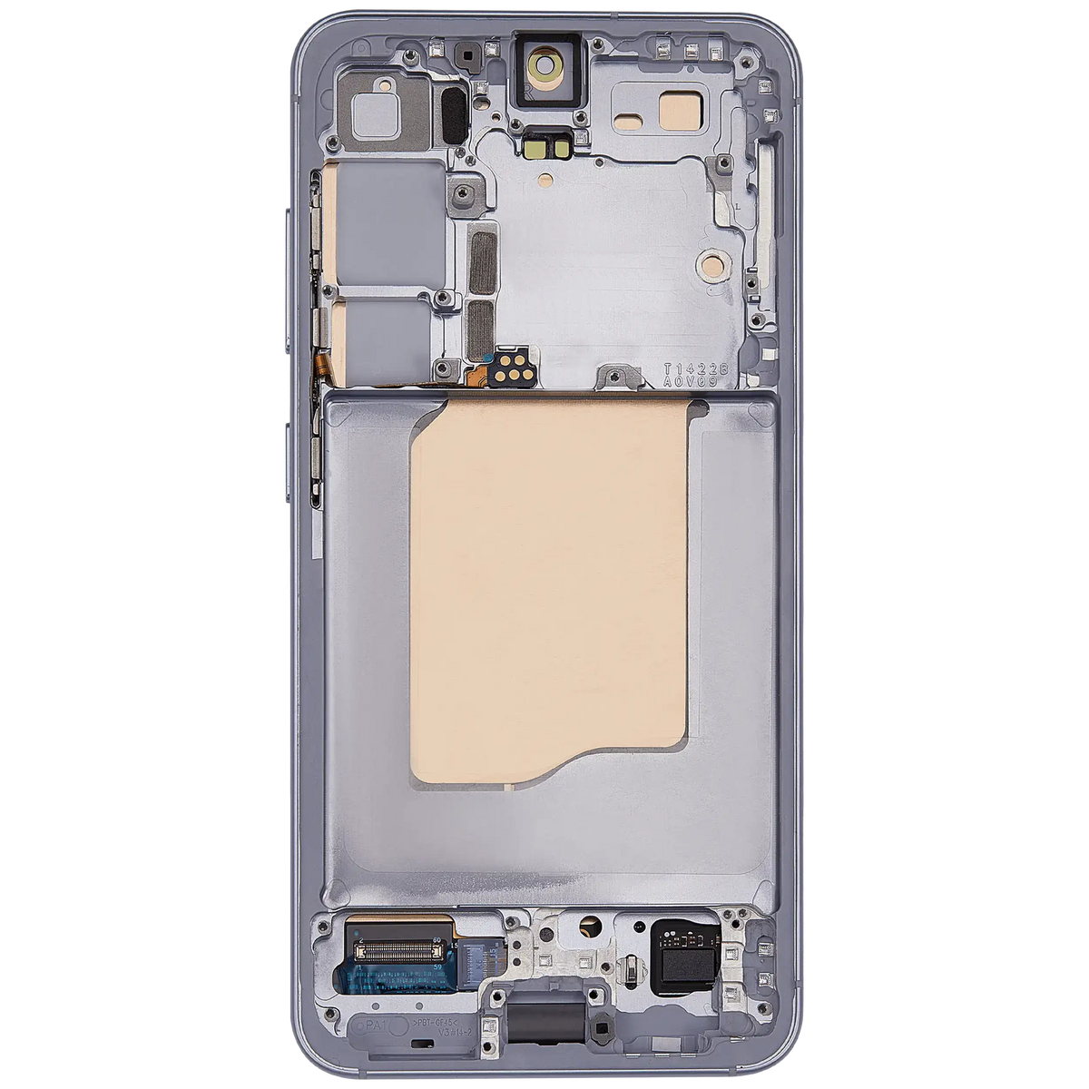 OLED Assembly With Frame Compatible For Samsung Galaxy S25 5G Replacement (US & International Version) (Refurbished) (Icy Blue)