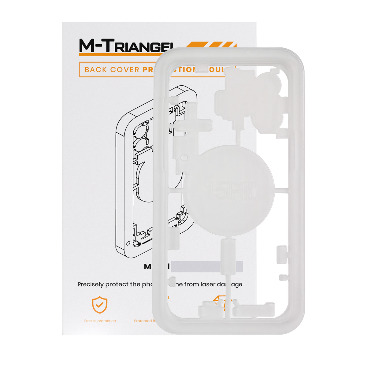 Laser Machine Protection Mold Compatible For iPhone 15 Pro Max (M-Triangel)