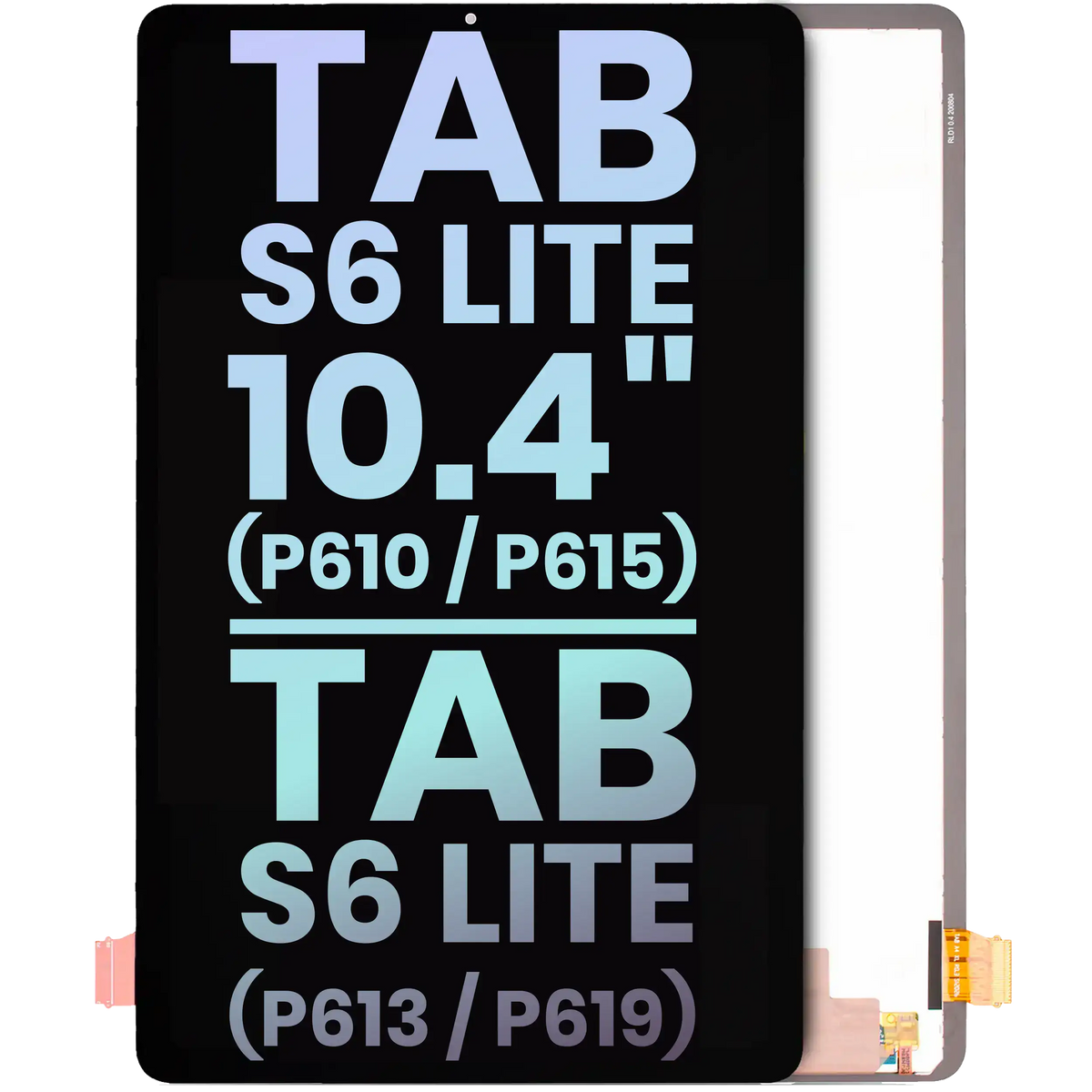 LCD Assembly Without Frame Compatible For Samsung Galaxy Tab S6 Lite 10.4" (P610 / P615) (2020) / Tab S6 Lite 10.4" (P613 / P619) (2022) (Service Pack)