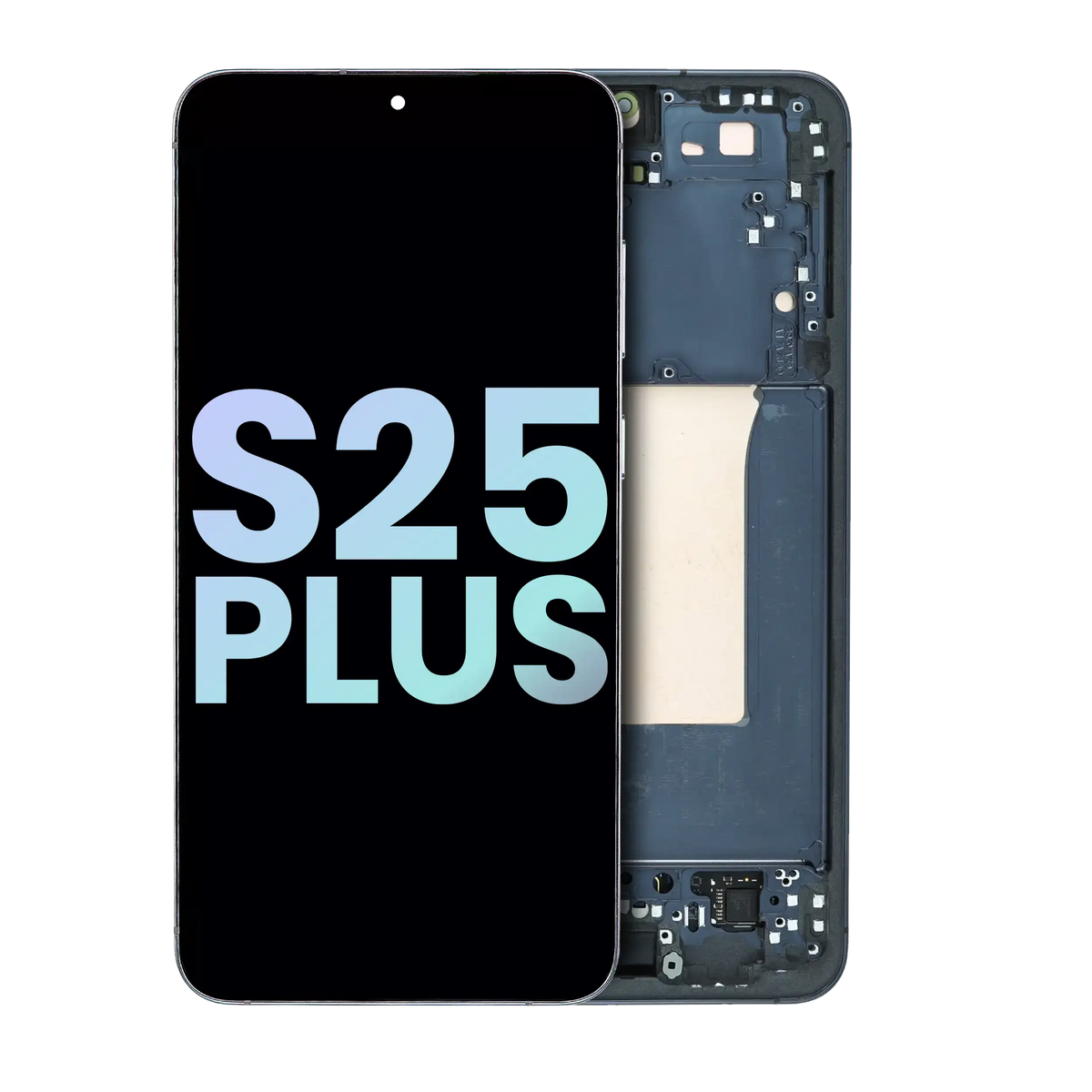 OLED Assembly With Frame Compatible For Samsung Galaxy S25 Plus 5G (US & International Version) (Service Pack) (Blue Black)
