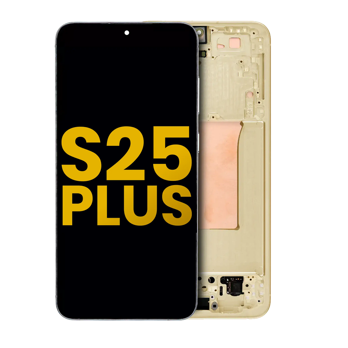 OLED Assembly With Frame Compatible For Samsung Galaxy S25 Plus 5G (US & International Version) (Refurbished) (Pink Gold)