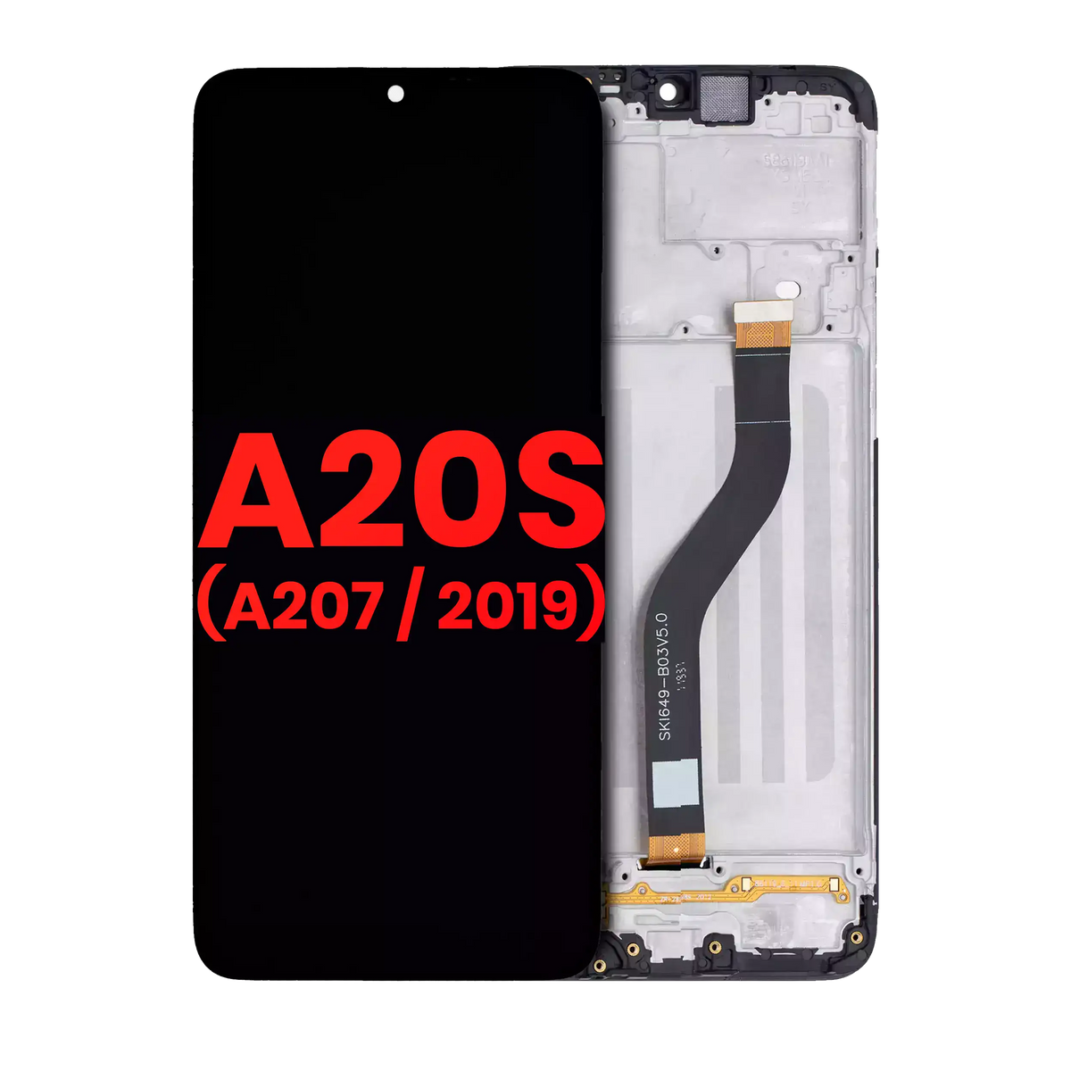 LCD Assembly With Frame Compatible For Samsung Galaxy A20s (A207 / 2019) (Vemake) (All Colors)
