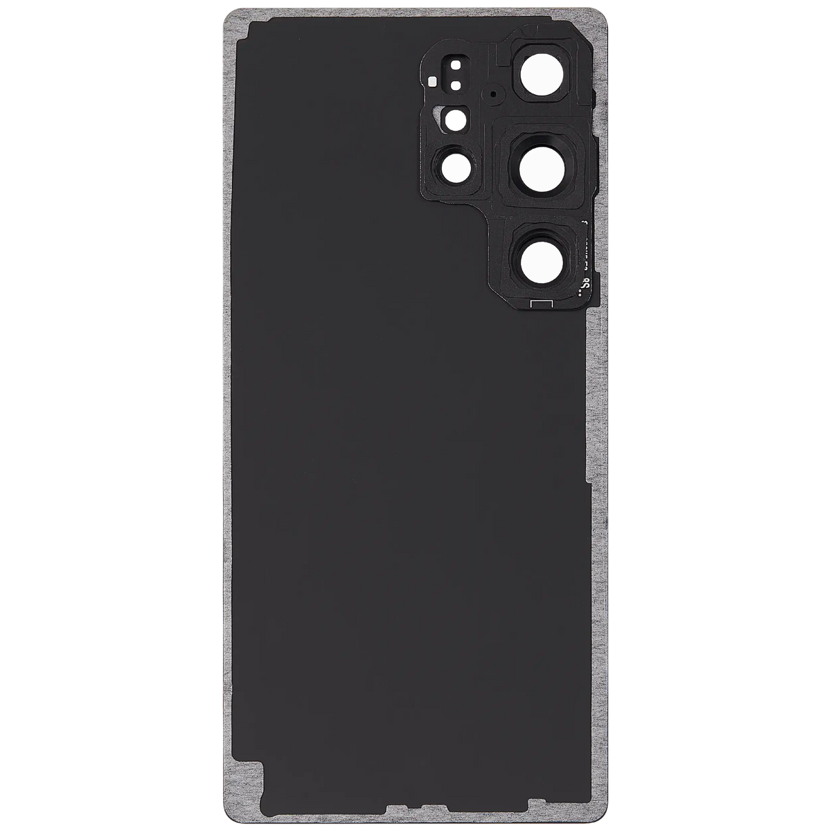 Back Cover Glass With Camera Lens Compatible For Samsung Galaxy S25 Ultra 5G (No Logo) (Vemake) (Titanium Jet Black)