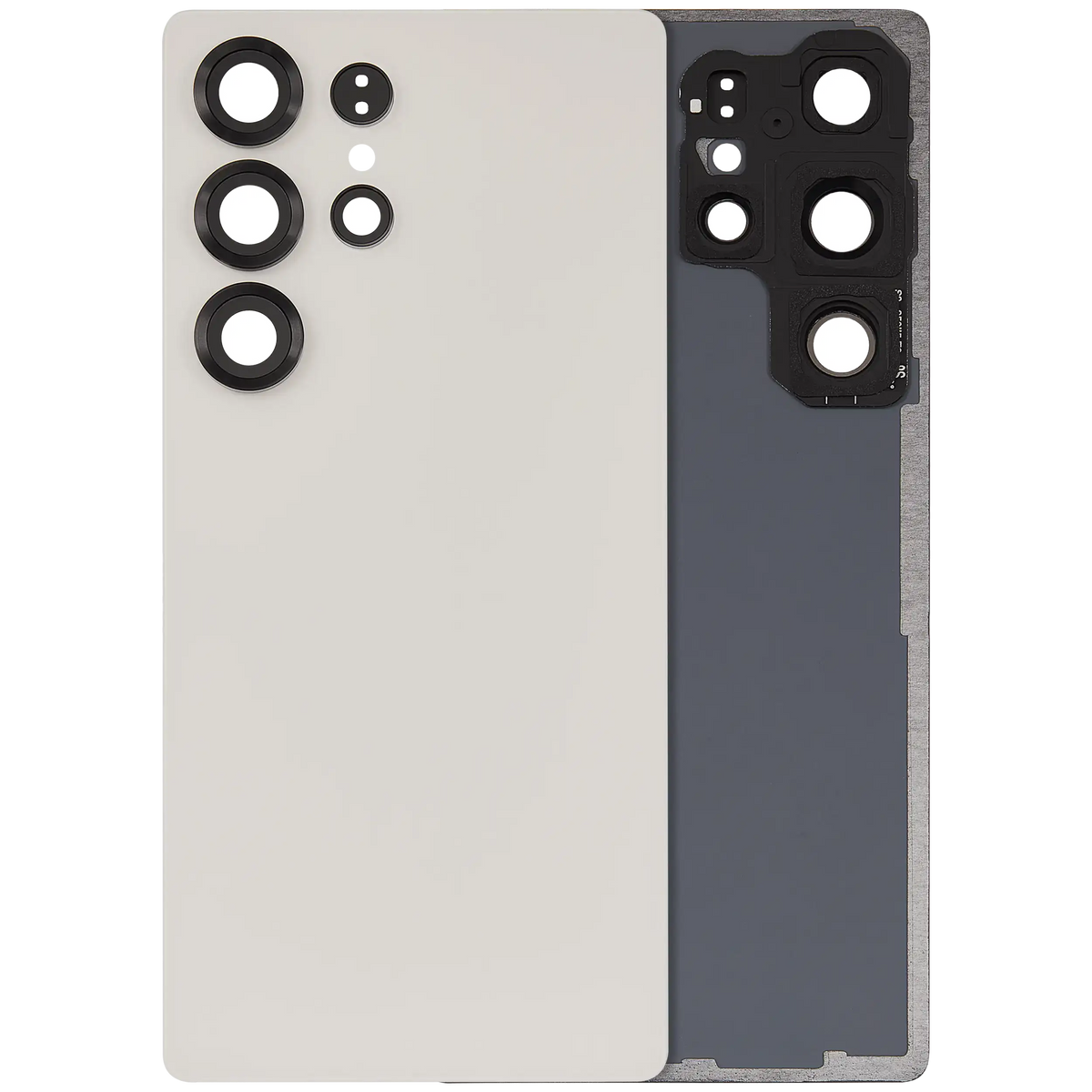 Back Cover Glass With Camera Lens Compatible For Samsung Galaxy S25 Ultra 5G (No Logo) (Vemake) (Titanium Pink Gold)