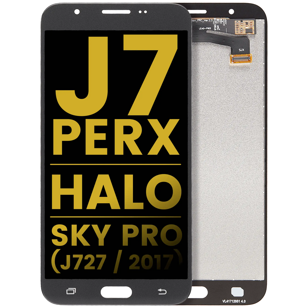 LCD Assembly Without Frame Compatible For Samsung Galaxy J7 Perx / Halo / Sky Pro (J727 / 2017) (Refurbished) (Silver / Gray)