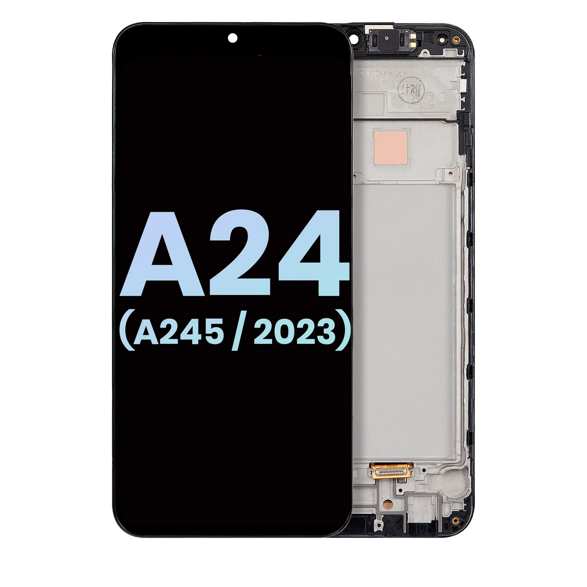 OLED Assembly With Frame Compatible For Samsung Galaxy A24 4G (A245 / 2023) (Service Pack) (All Colors)