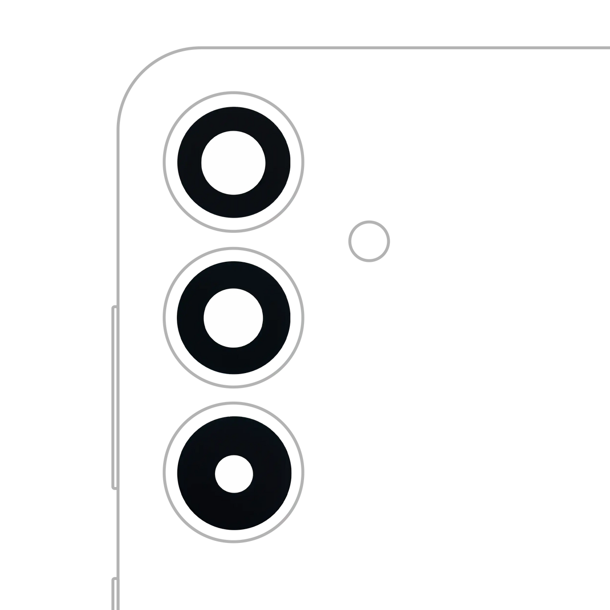 Back Camera Lens (Glass Only) With Adhesive Compatible For Samsung Galaxy S25 Plus 5G (3 Piece Set) (All Colors)