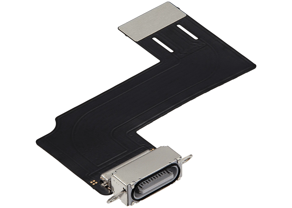 Charging Port Flex Cable Compatible For iPad 11 (2025) (WiFi / Cellular) (Aftermarket Plus) (Silver)