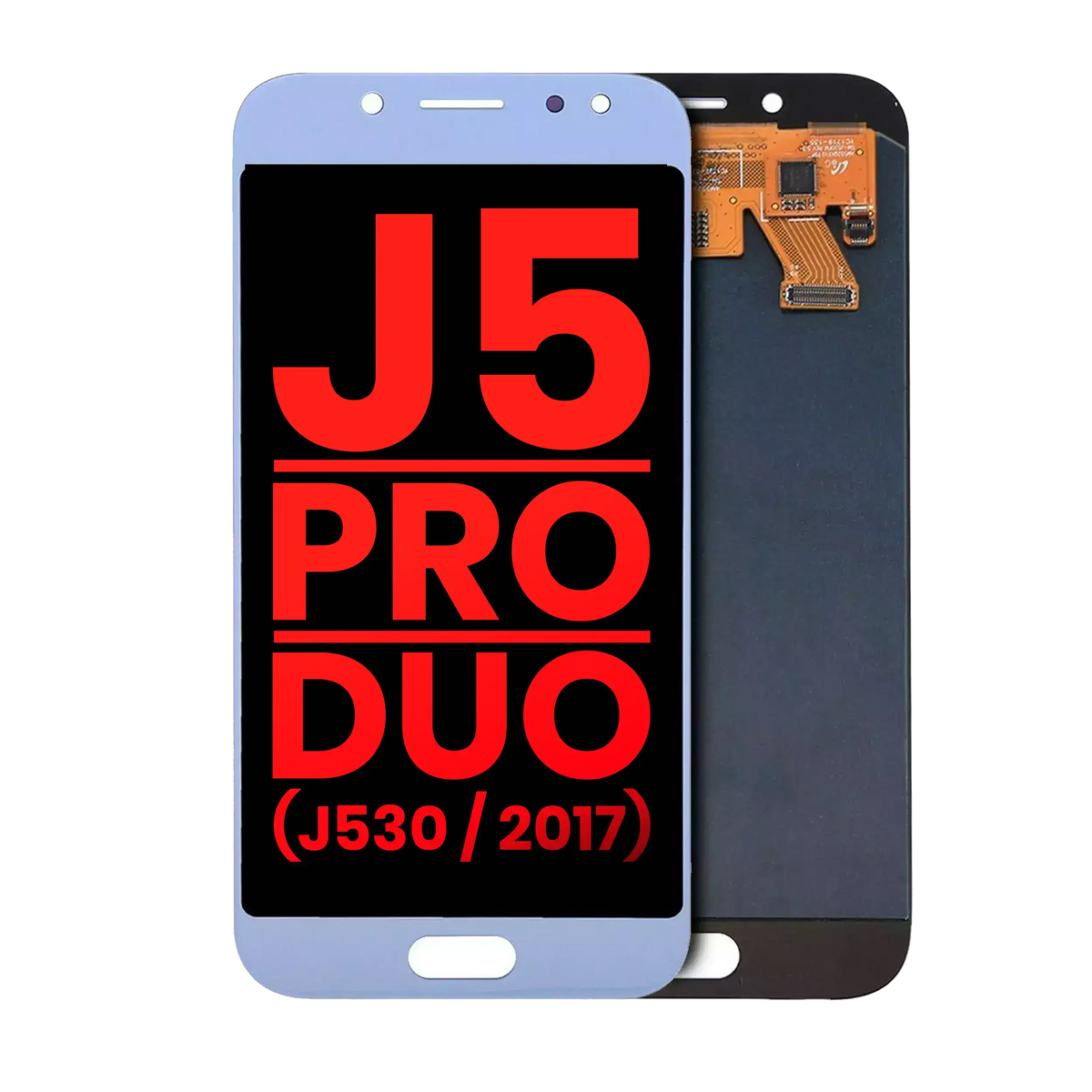 OLED Assembly Without Frame Compatible For Samsung Galaxy J5 / Pro / Duo (J530 / 2017) (Aftermarket Plus) (Blue / Silver)