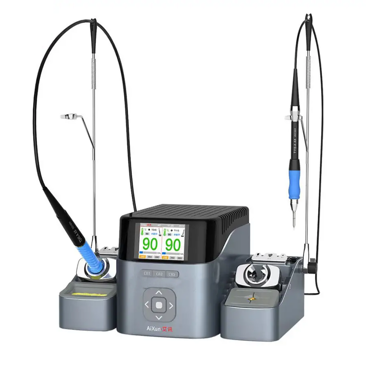 T420D Dual Channel Intelligent Station With T210 / T115 / T245 (WiFi Version) (Aixun)