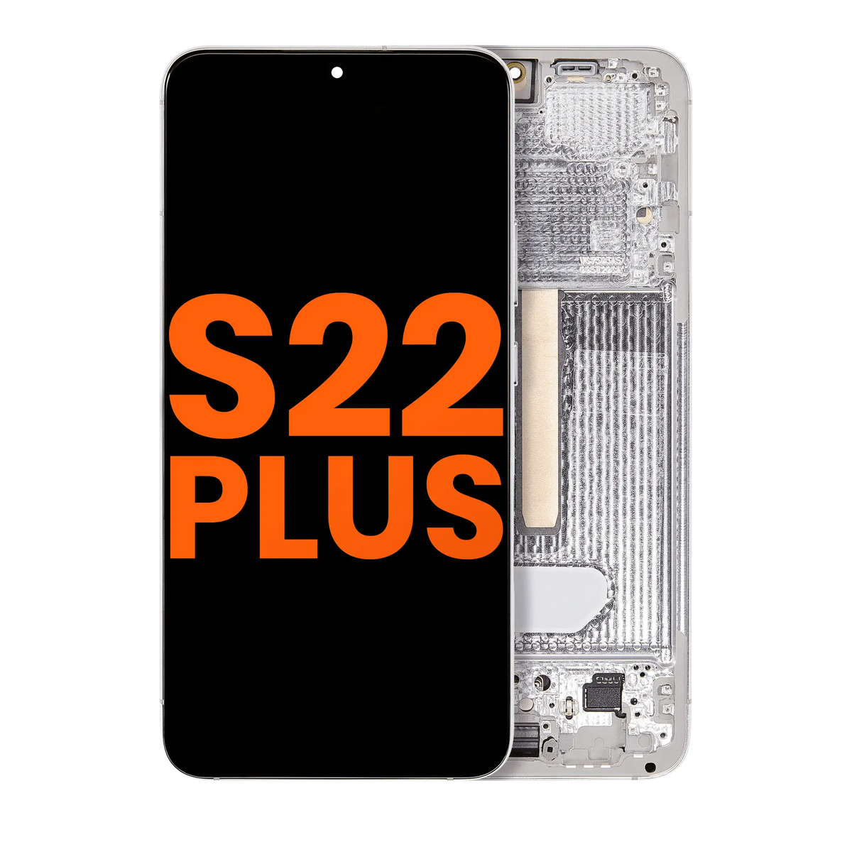 OLED Assembly With Frame Compatible For Samsung Galaxy S22 Plus 5G (Blemish: Grade D) (Phantom White)
